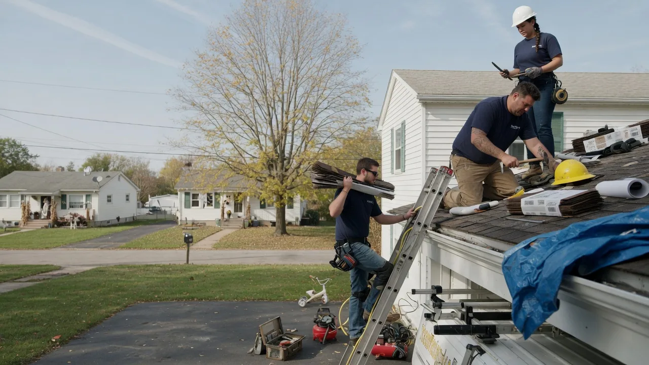 Local Roofing Contractors in Rochelle, IL near me